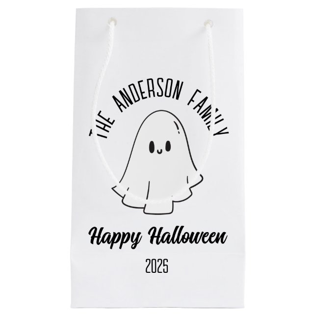 Halloween Cute Ghost Personlig Namn år (Framsidan)