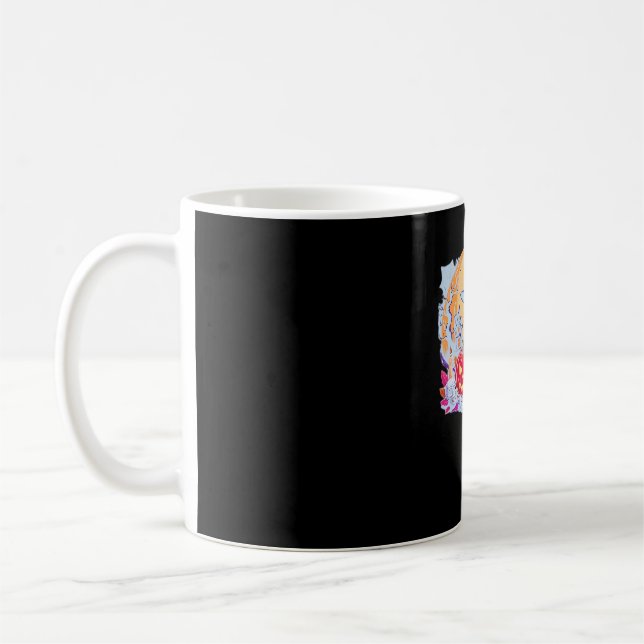 Halloween Cute Ghost Pumpkin Cat Classic T-Shirt Kaffemugg (Vänster)