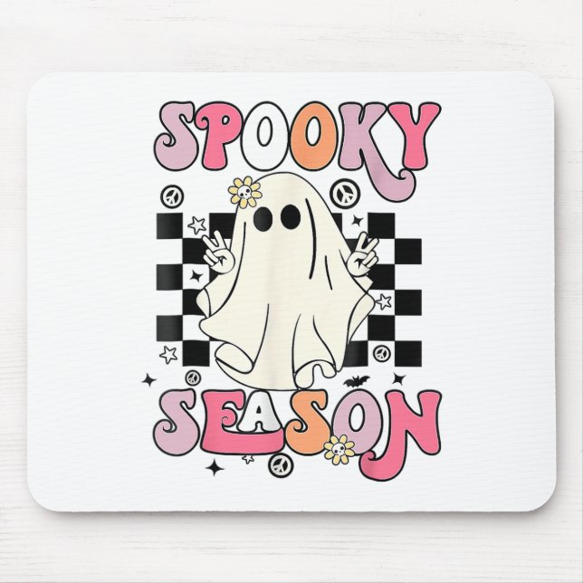Halloween Cute Ghost Spooky Season Musmatta (Framsidan)