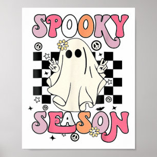 Halloween Cute Ghost Spooky Season Poster