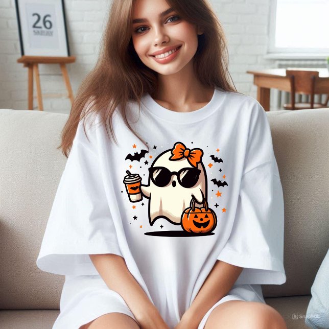 Halloween Cute Ghost T Shirt (Cute Ghost Halloween)