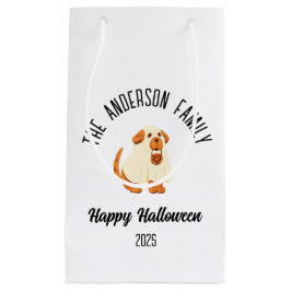 Halloween Cute Hund Ghost Costume Personlig Namn