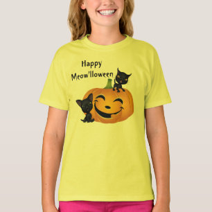 Halloween Cute Kitten Pumpkins Shirt T Shirt