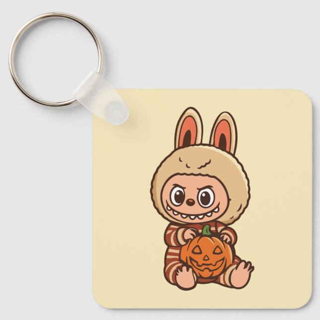 Halloween Cute Labubu Nyckelring (Framsida)