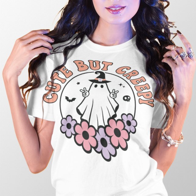 HALLOWEEN CUTE MEN CREEPY GHOST T SHIRT (Skapare uppladdad)