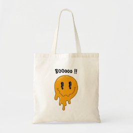 Halloween Cute Orange spöke ☜ Anpassningsbar Tote Tygkasse