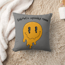 Halloween Cute Orange spöke ☜ två sidor Kudde