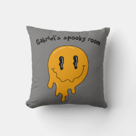 Halloween Cute Orange spöke ☜ två sidor Kudde