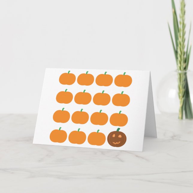 Halloween Cute Pumpkin Patch Kort (Framsida)