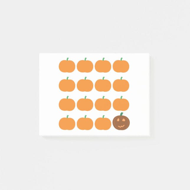 Halloween Cute Pumpkin Patch Post-it Block (Framsida)