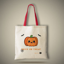Halloween Cute Pumpkin Tote Bag Tygkasse