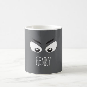 Halloween Cute Simple Ghost Ögon Whimsical Kaffemugg