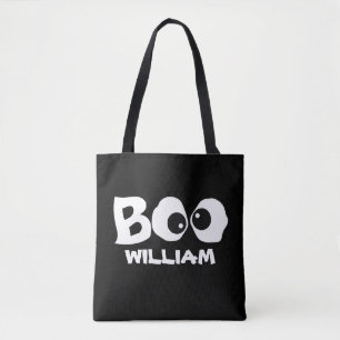 Halloween Cute Simple Whimsical Ghost Boo Ögon Tygkasse