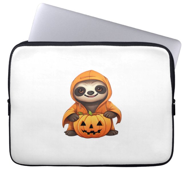 Halloween Cute Sloth Classic T-Shirt Laptop Fodral (Framsidan)
