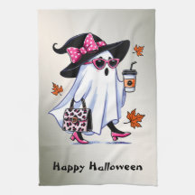 Halloween Cute Snyggt Witch Ghost Coffee Kopp