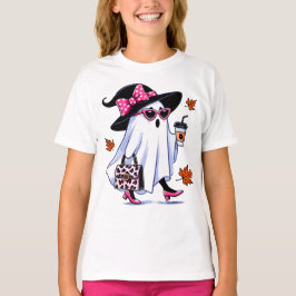 Halloween Cute Snyggt Witch Ghost Coffee Kopp T Shirt
