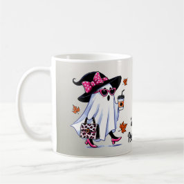 Halloween Cute Snyggt Witch Ghost Sunglasses Kaffemugg