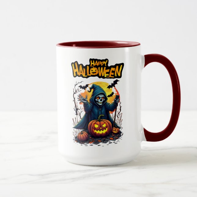Halloween: Cute Spöken och Pumpkin Family Mugg (Höger)