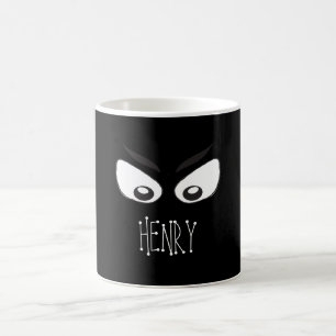 Halloween Cute Spooky Ghost Ögon Whimsical Kaffemugg