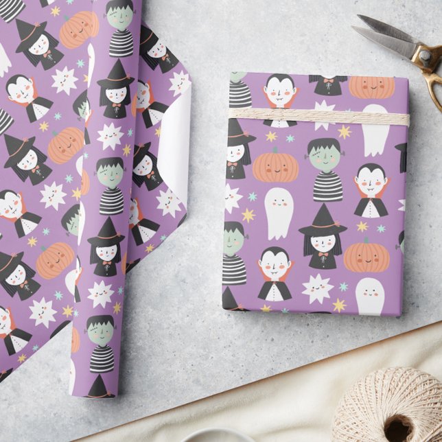 Halloween Cute Spooky Gift Presentpapper (Skapare uppladdad)