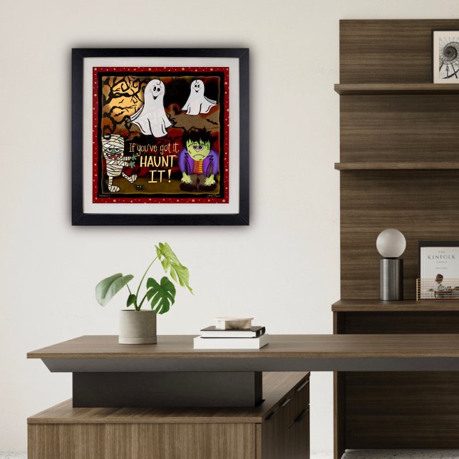 Halloween Cute Spooky Mummy Spöken Frankenstein Poster (Skapare uppladdad)