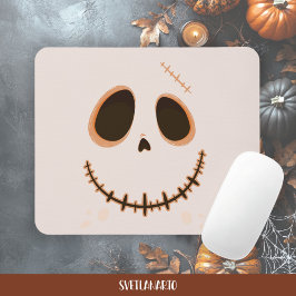 Halloween Cute Stitched Skull Mousepad Musmatta