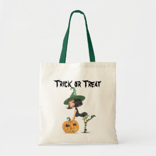 Halloween Cute Witch Bag Tygkasse