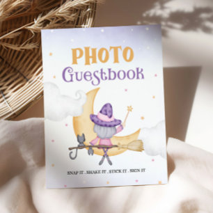 Halloween Cute Witch Birthday Guest Bok-tecken Poster