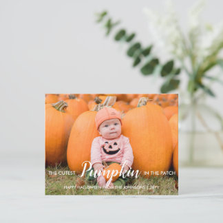 Halloween Cutest Pumpkin i Patch Helg Vykort
