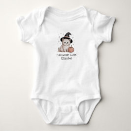 Halloween Cutie Personlig Cute Cat och Pumpkin T Shirt