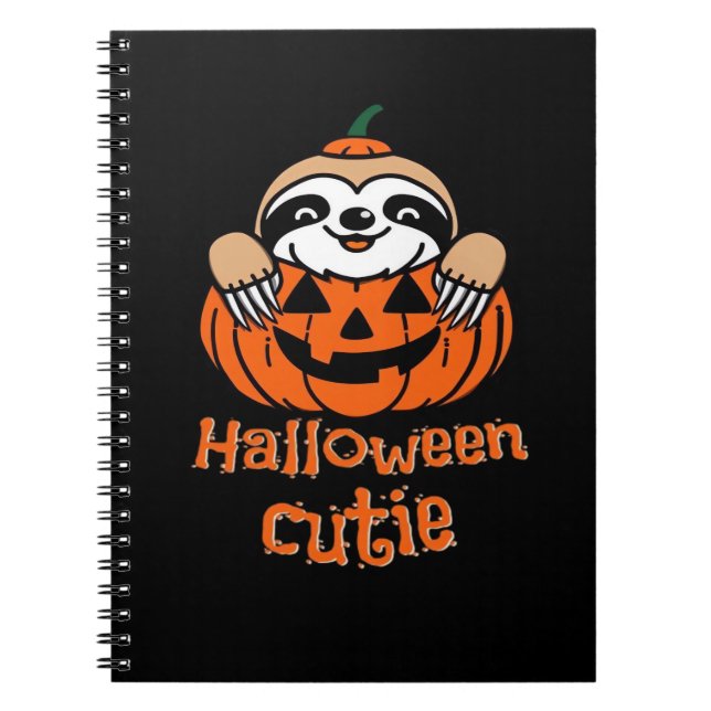 Halloween cutie sloth Essential T-Shirt Anteckningsbok (Framsidan)