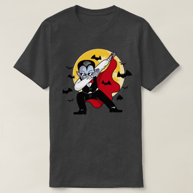 Halloween Dab Funny Dabbing Vampire T Shirt (Design framsida)