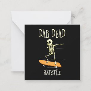 Halloween Dabbing Skate-stil Anteckningskort