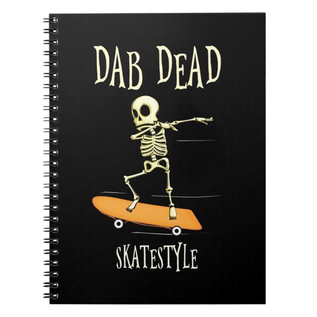 Halloween Dabbing Skatestyle Anteckningsbok (Framsidan)