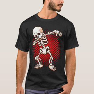 Halloween Dabbing Skeleton Dab Odöda Easy Costume T Shirt