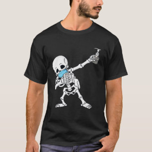 Halloween Dabbing Skeleton Småbarn Boys Kids Dab T Shirt