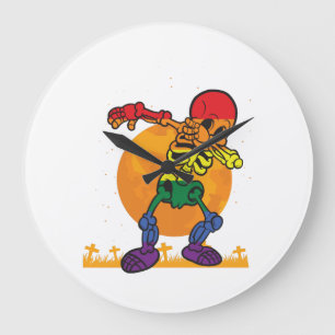 Halloween Dabbing Skelett Kostym LGBT Stor Klocka