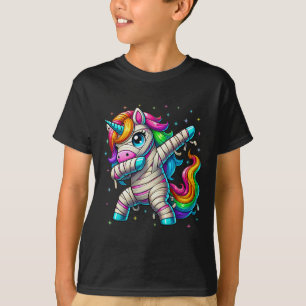Halloween Dabbing Unicorn Cute Girls Halloween 202 T Shirt