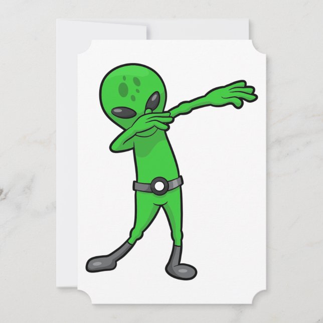 halloween dabbing utomlands inbjudningar (Framsida)