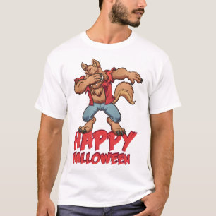 Halloween Dabbing Varulv Halloween Kostym T Shirt