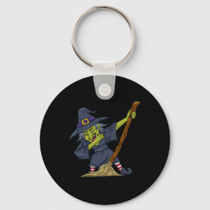 Halloween Dabbing Witch Roligt Boys Girls Kids Dab Nyckelring