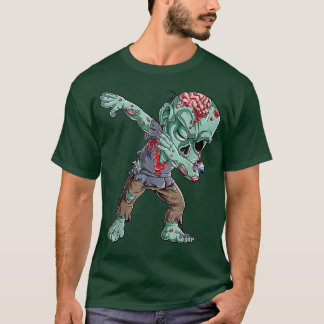Halloween Dabbing Zombie Brain Funny Boys Dab Danc T Shirt