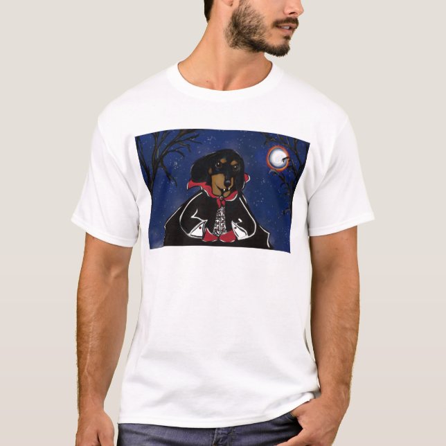 Halloween Dachshund Tee (Framsida)
