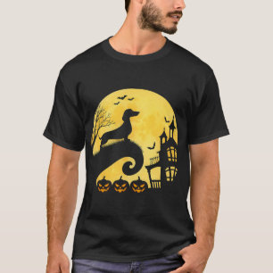 Halloween Dachshund Weenie Wiener Moonshine Korv T Shirt