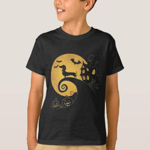 Halloween Dachshund Weenie Wiener Moonshine Sausag T Shirt