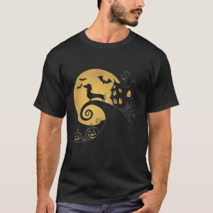 Halloween Dachshund Weenie Wiener Moonshine Sausag T Shirt