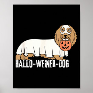 Halloween-Dackel Hallo-Weiner-Dog Poster