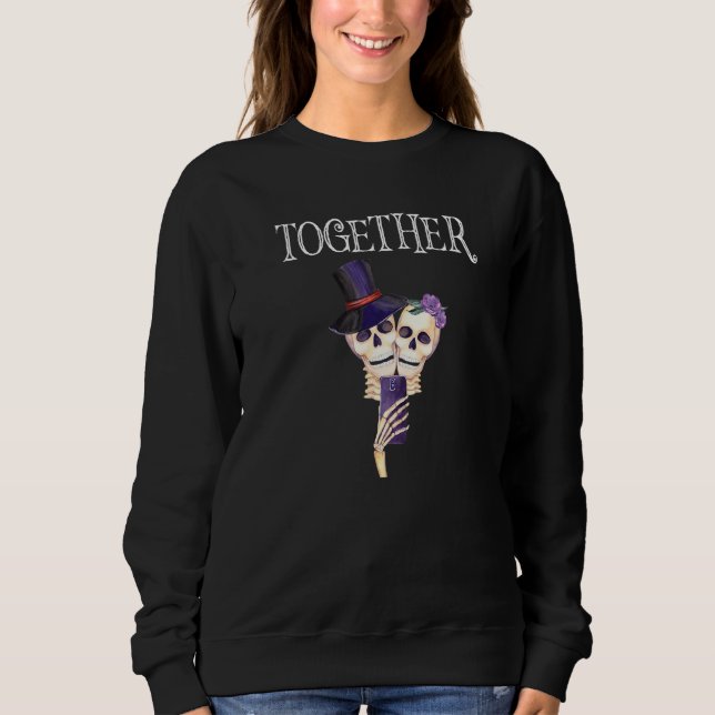 Halloween Dag Av Döda Par Matchande Grupp Socker T Shirt (Framsida)