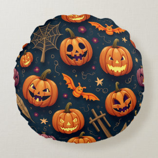Halloween-dag Rund Kudde