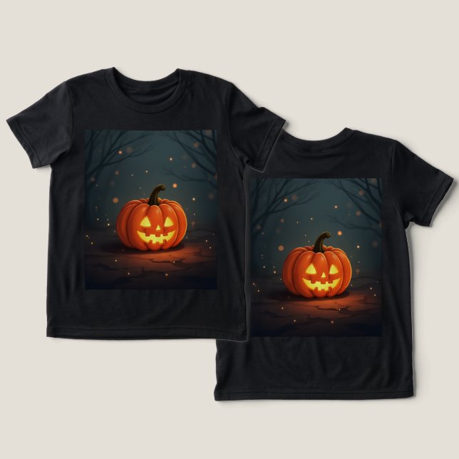 Halloween, dagen före Alla Saints Day T Shirt (Design fram och bak)